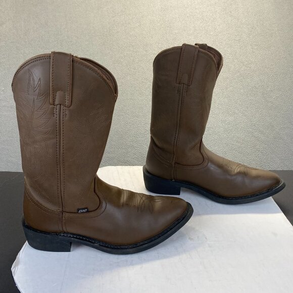 Justin Brown Leather Western, Cowboy‎  Boots JB1100 Mens Size 10.5  EE main image 9